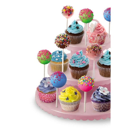 PRESENTOIR SUCETTES ET CUPCAKES EN PLASTIQUE